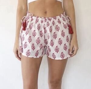 Roller Rabbit x Target Bouquet Side-Tie Beach Pull-On Shorts Pink Size XL